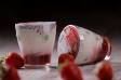 Yogurt artigianale alla fragola in vetro